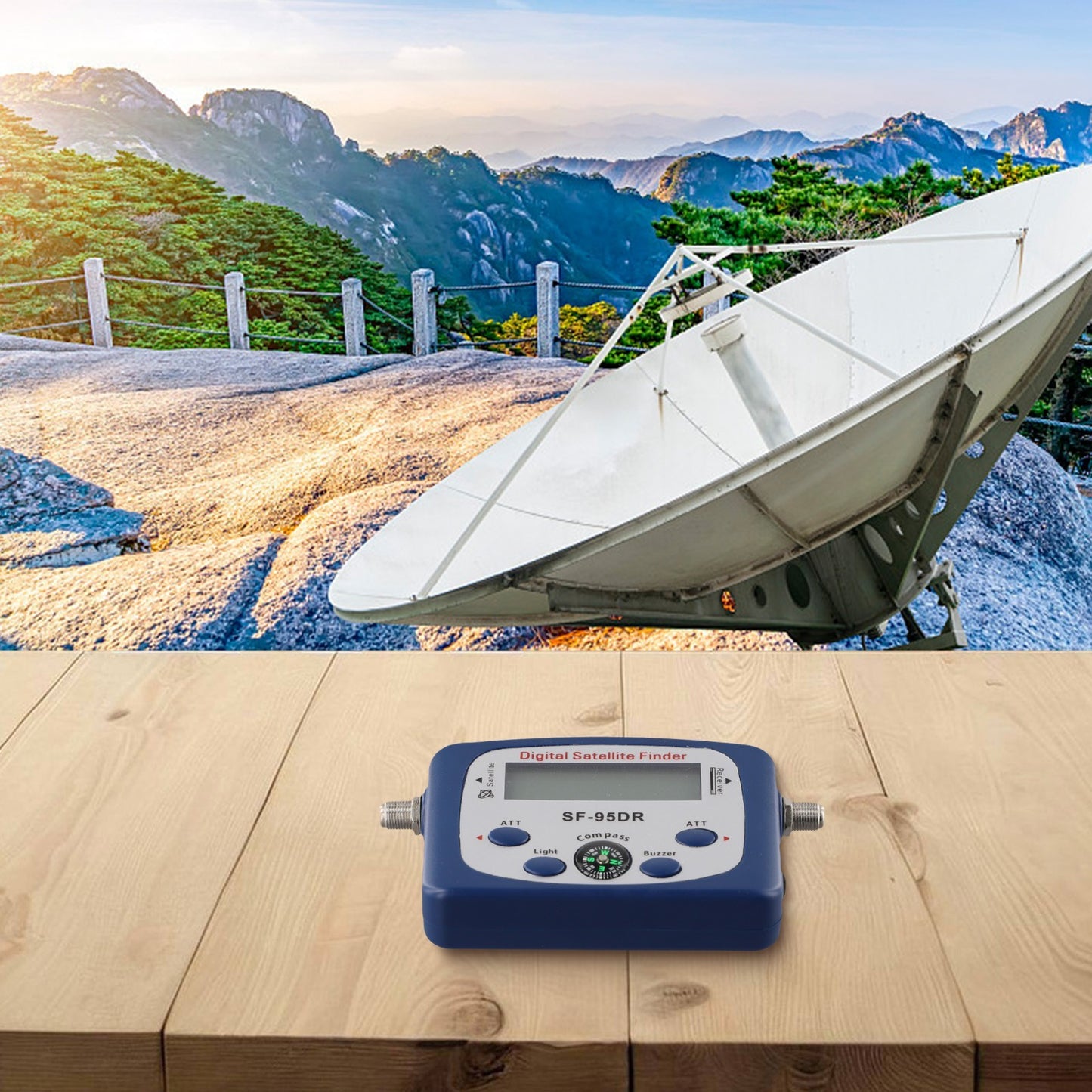 TV Signal Strength Meter with LCD Display for Optimum Signal Detection
