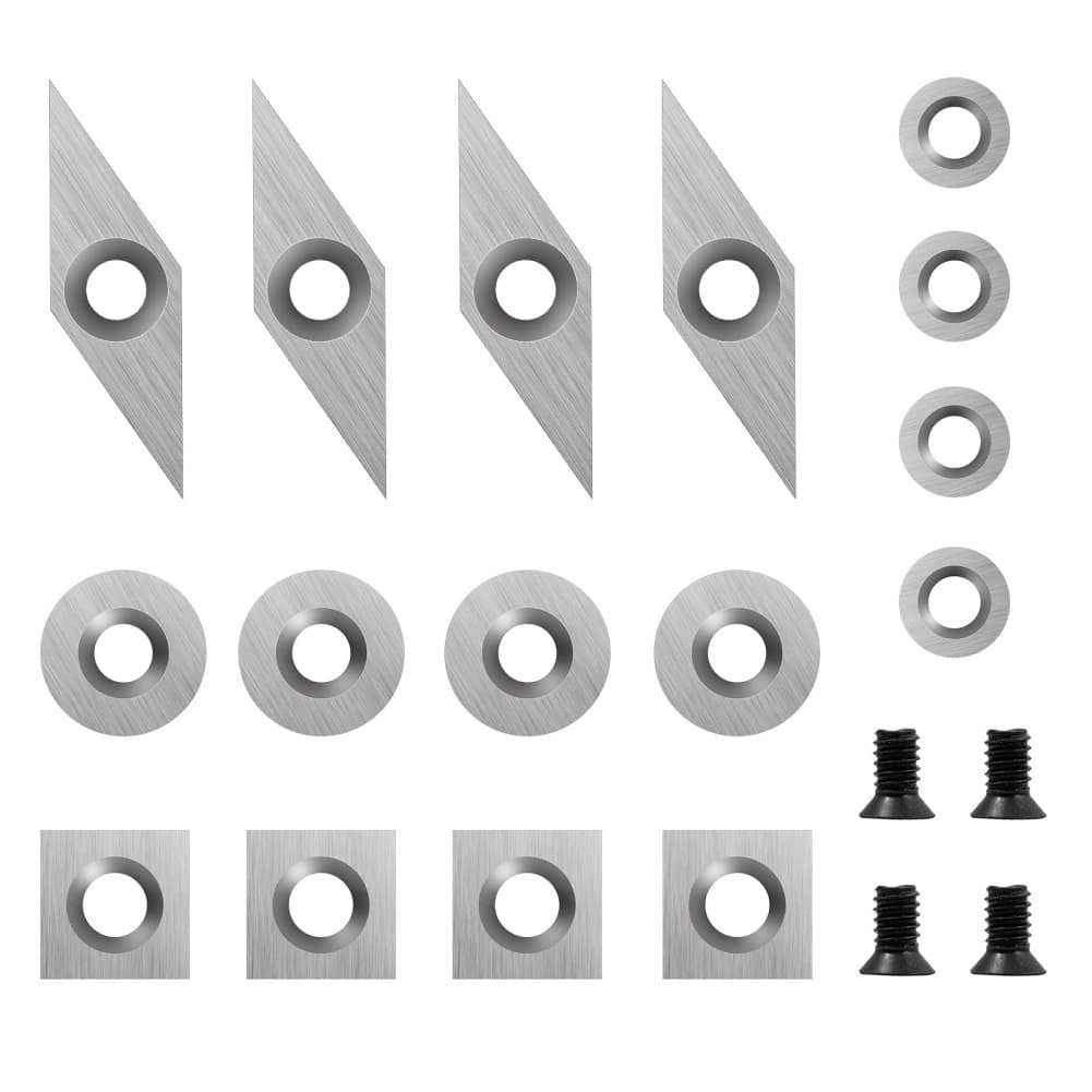 8 Piece or 16 Piece Carbide Turning Inserts Set for Wood Lathe Tools Kit