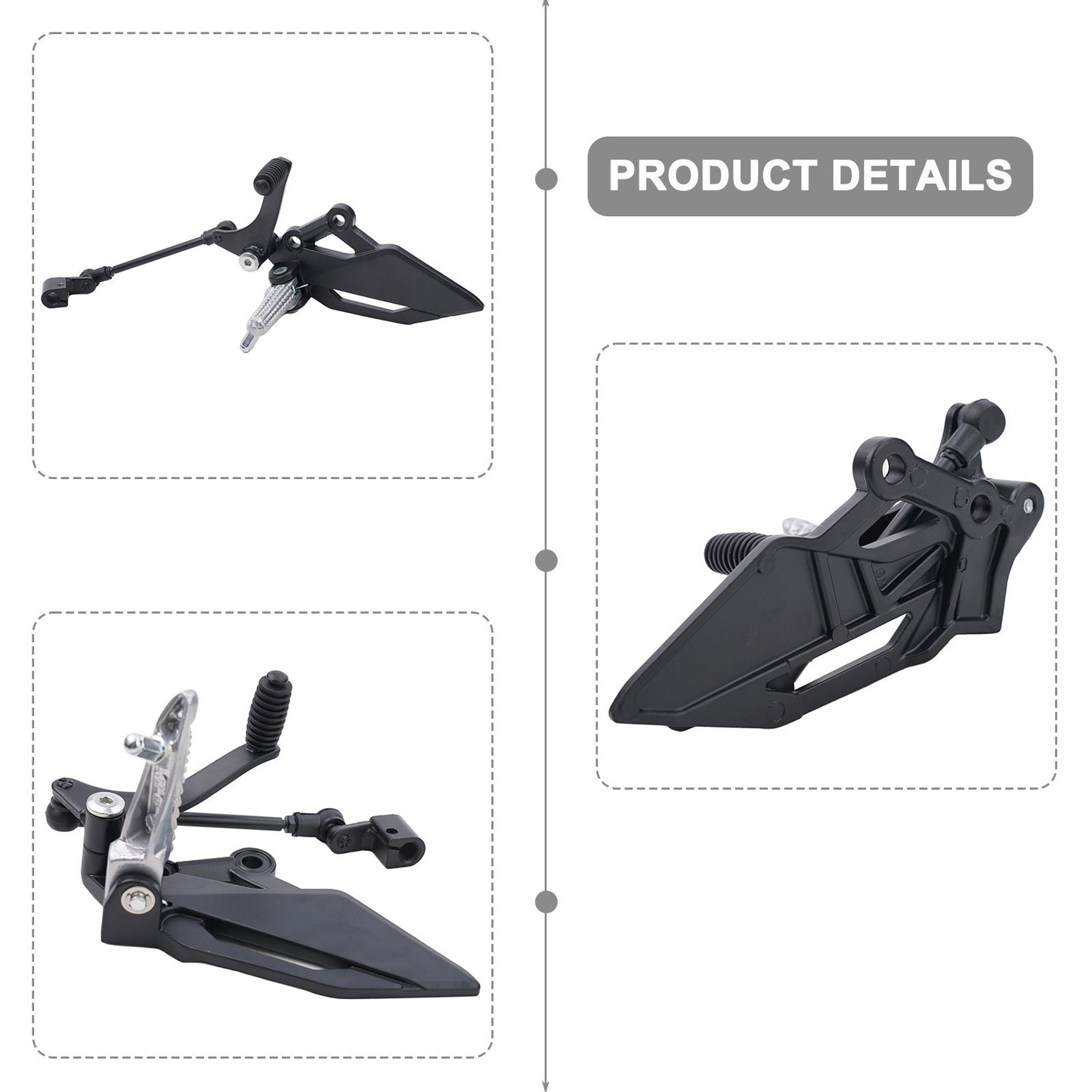 Foot Peg Bracket Brake Pedal Lever Assembly For KAWASAKI EX/250R/NINJA250/R/300