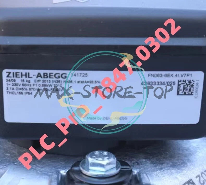 1PCS   ZIEHL-ABEGG FN063-6EK.4I.V7P1 fan 230V 0.68KW Fast delivery