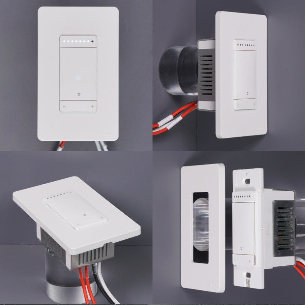 Smart WiFi Enabled Dimmer Wall Switch with Voice and Dual Control Options