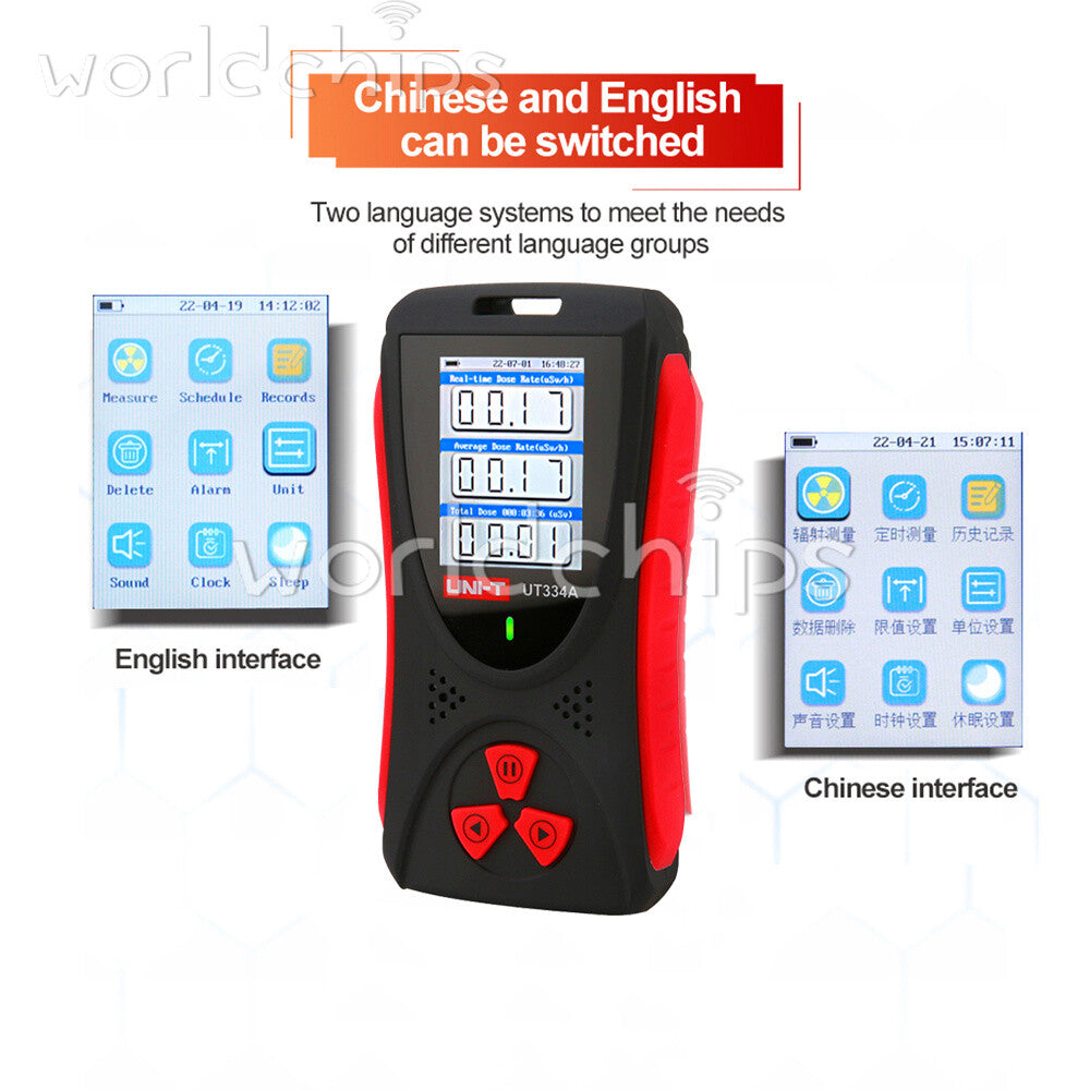 UNI-T UT334A Electromagnetic Radiation Tester Geiger Counter X β γ Ray Detector