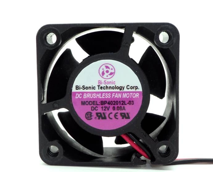 1Pc   Bi-Sonic 4020 BP402012L-03 DC12V 0.08A 4CM Radiator Fan