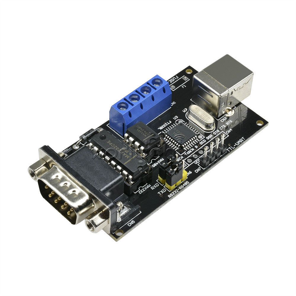 USB to Serial RS232/UART RS485/TTL DB9 Converter Adapter Module  FT232BM/BL