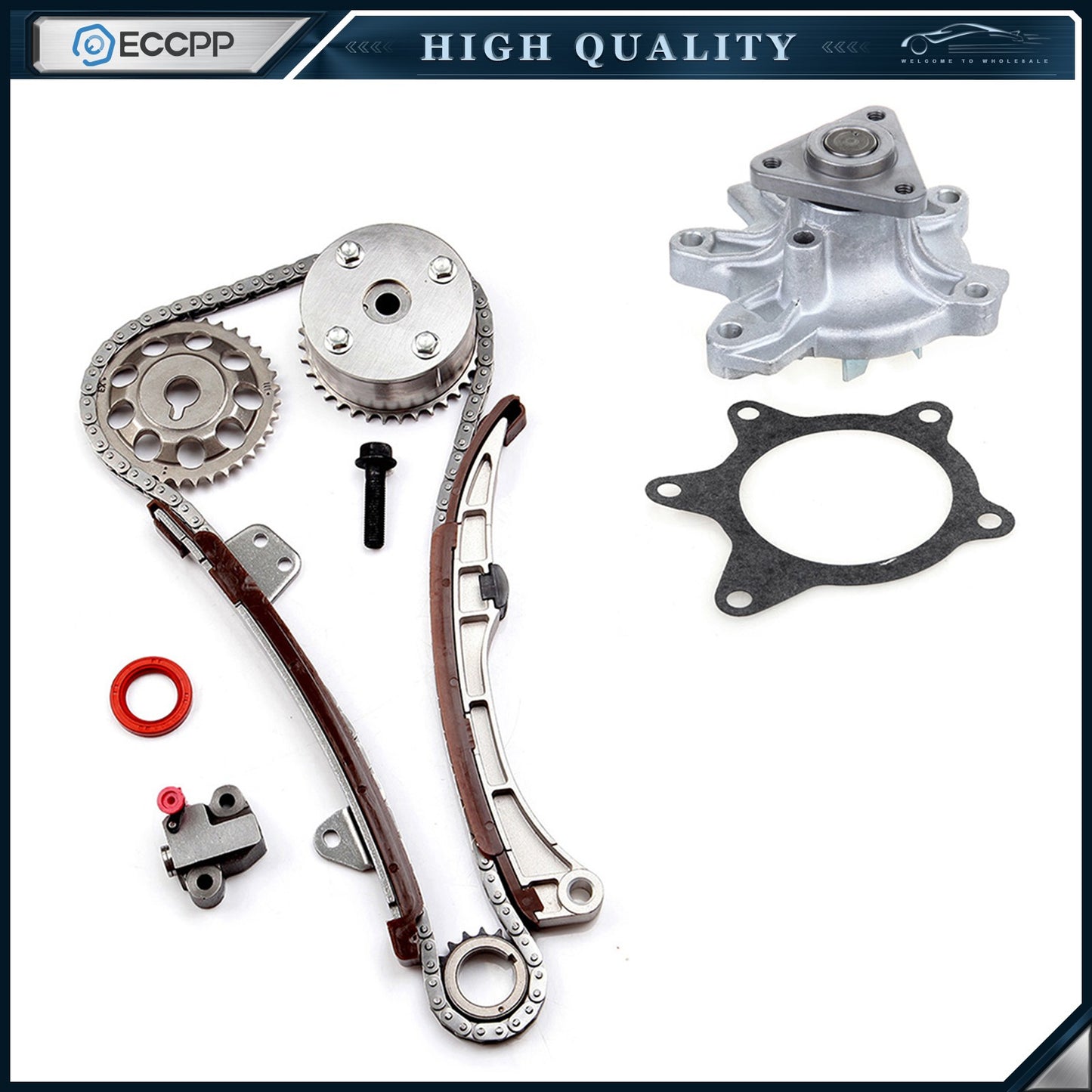 Timing Chain Kit Water Pump For 2005-2009 Toyota Prius 1.5L l4 GAS DOHC