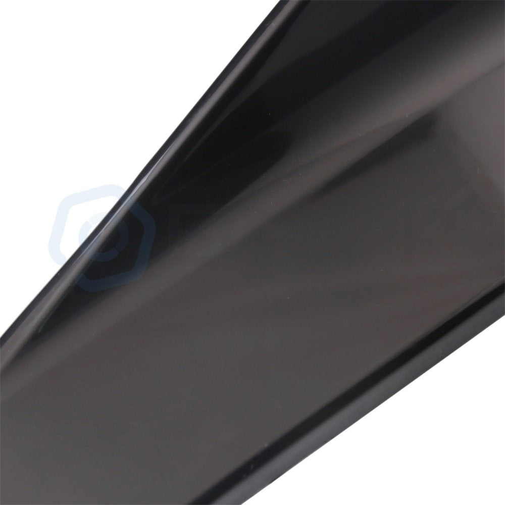 Black Front Bumper Spoiler Body Kit / 86" Side Skirt /Rear Lip Fit For Universal