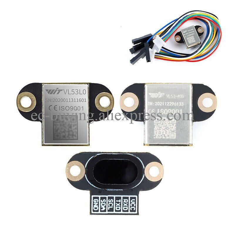 VL53L0 VL53L1 VL53-400 Laser Ranging Sensor Distance Module Serial TTL I2C ASCII