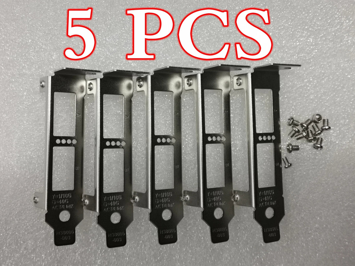 5PCS  Low profile Bracket for Intel XL710-QDA2 XL710-QDA2BLK XL710-QDA2G2P5
