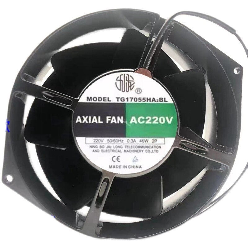 TG17055HA2BL 220V 46W full metal high temperature inverter cooling fan 172mm
