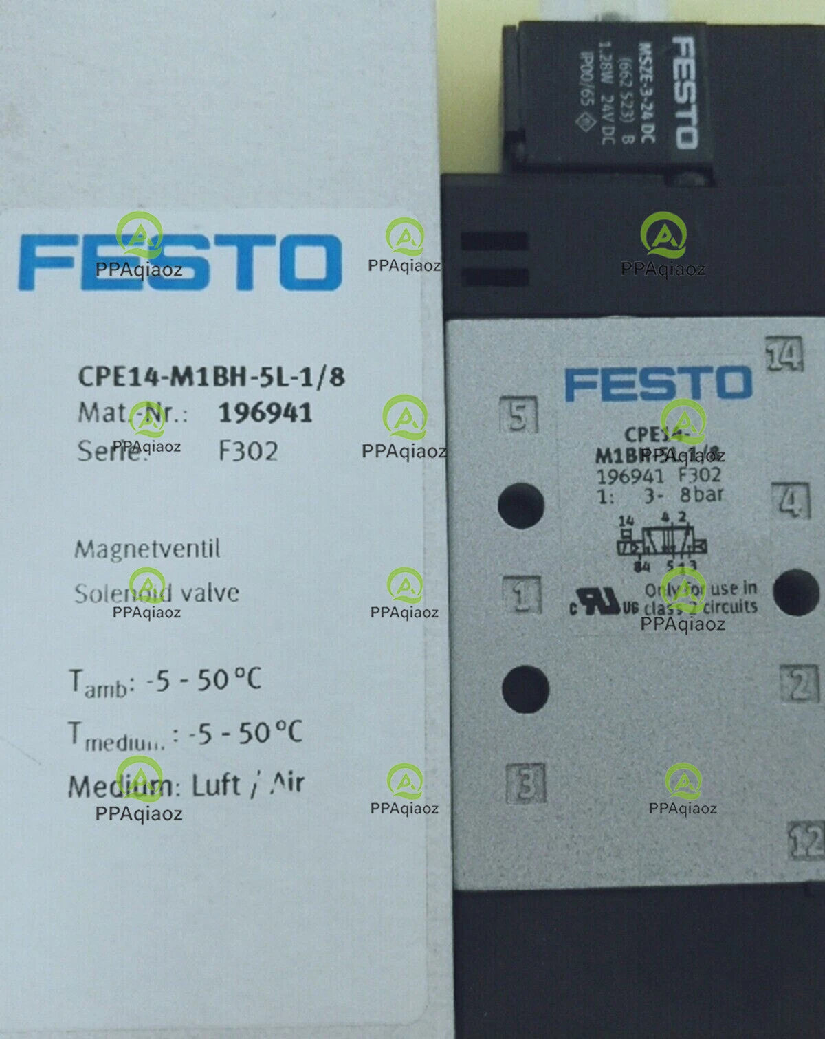One Festo CPE14-M1BH-5L-1/8 196941 Solenoid Valve CPE14M1BH5L1/8 Free Ship