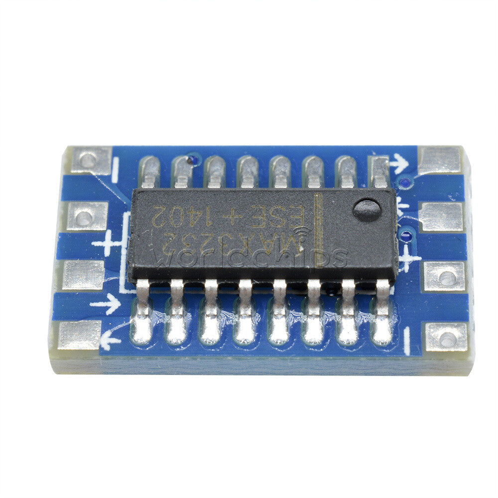 100PCS Serial Port Mini RS232 to TTL Converter Adaptor Module Board MAX3232