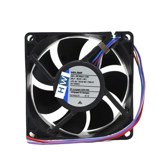 1/piece 8454/2H4P 8454 /2H4P 4-wire 8025 8CM 24V 280mA 6.8W Cooling Fan