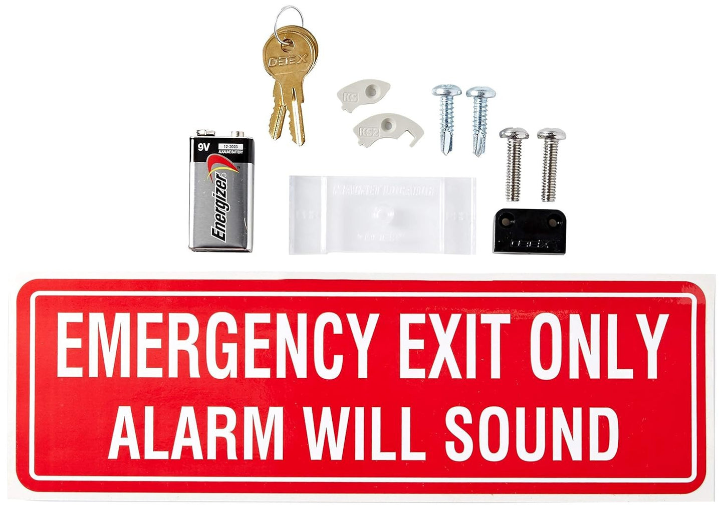 Detex EAX-500 Grey Surface Mounted Exit Alarm Piezo Horn Detex Battery Powered D