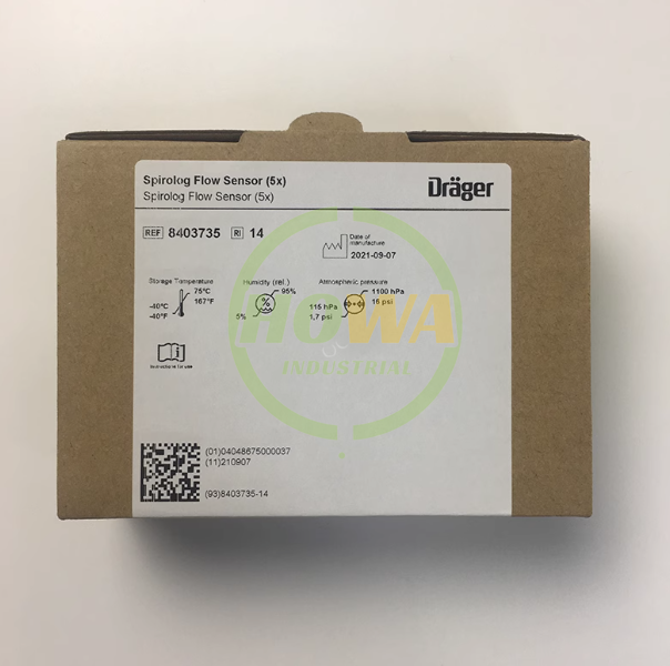 5PCS/BOX  DRAGER 8403735 Spirolog Flow Sensor IN BOX