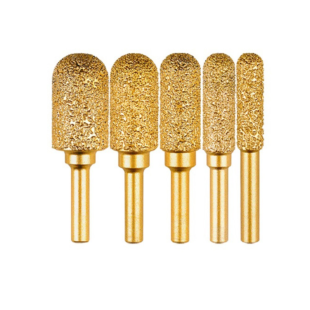 2PCS 820mm Drill Grinding Head Emery Burr for Metal Engraving and Crafts