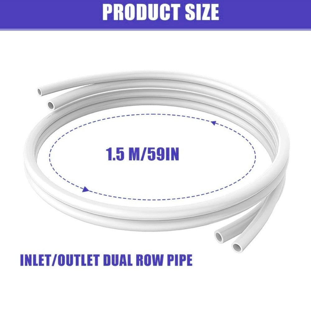 Water Purifier Double Hose 1.5m with Inlet and Drain Pipes for eSpring