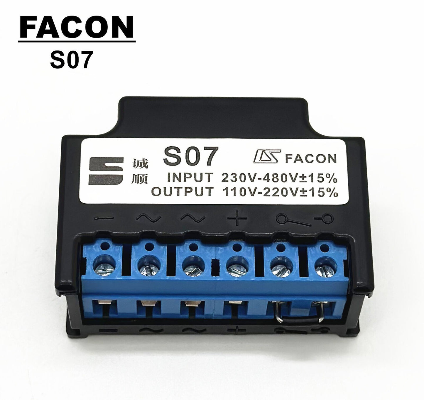 FACON S07 AC230V/480V DC110/220V t=0.3s Overexcitation brake rectifier module