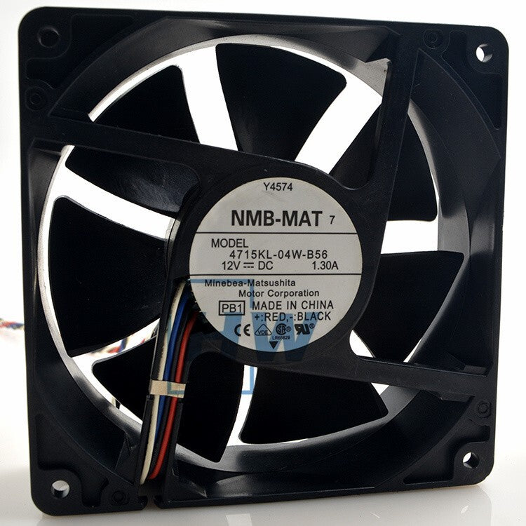 1Pc  NMB 12cm 12V 1.3A Dell Y4574 4715KL-04W-B56 Ant Special  Cooling Fan