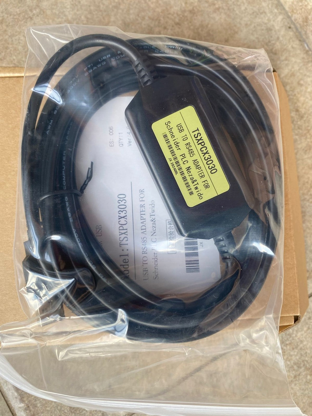 1PC  TSXPCX3030 TSX PCX3030 MODICON COMMUNICATION USB PROGRAMMING CABLE