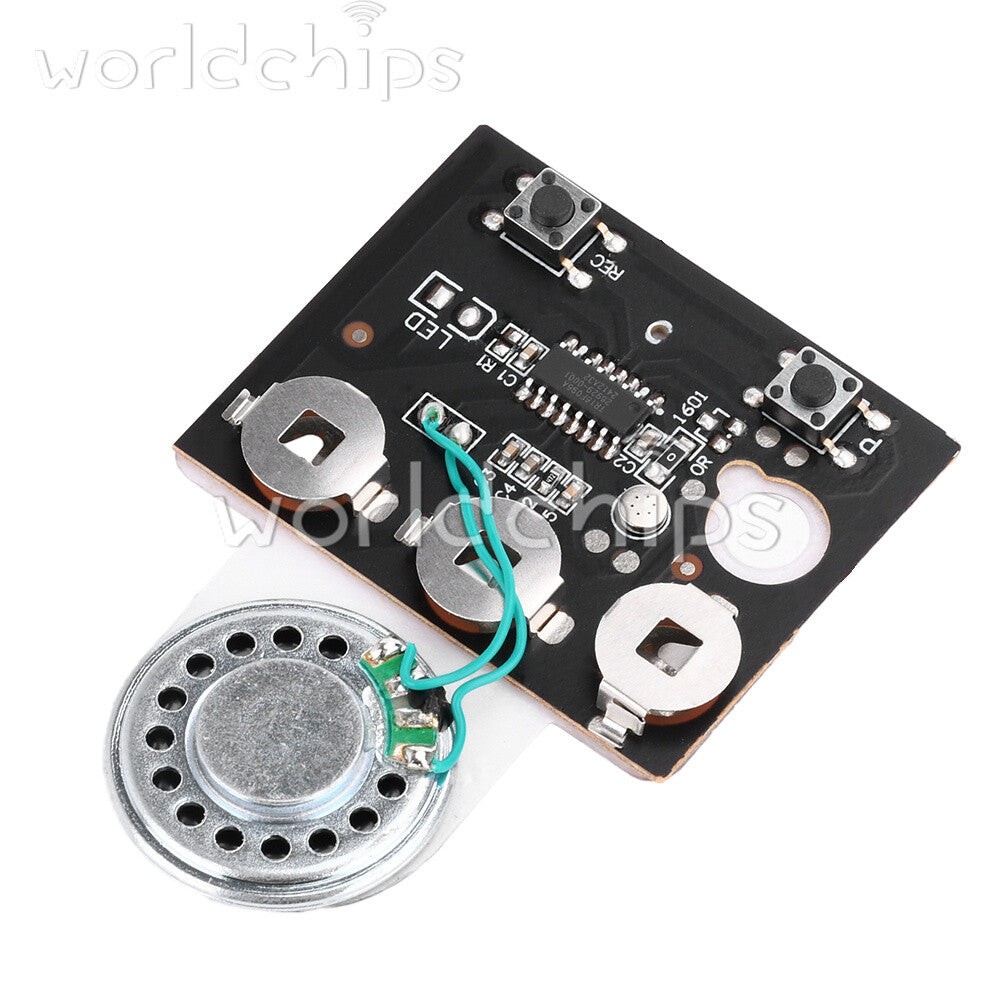 130PCS 30s Greeting Card Recordable Voice Chip Music Box Sound Module + Battery
