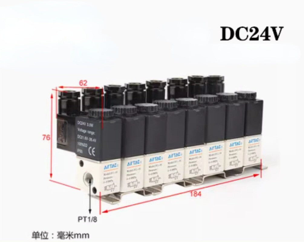 1pcs AirTAC Solenoid Valve 3V106B8F Integral Valves DC24V