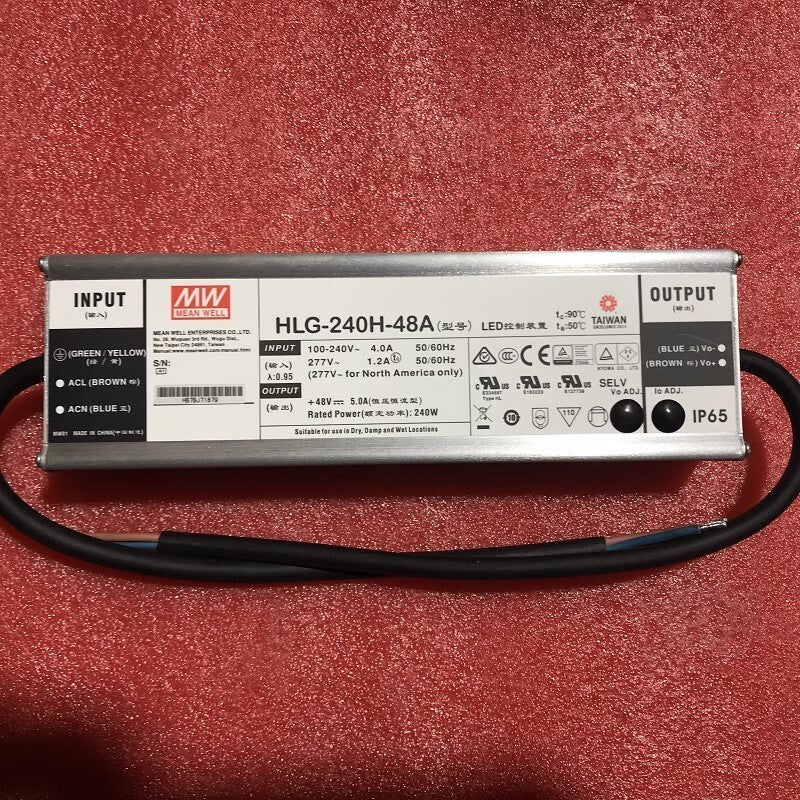 Meanwell HLG-240H-48A 48V 5A Constant Current Adjustable LED Power Supply