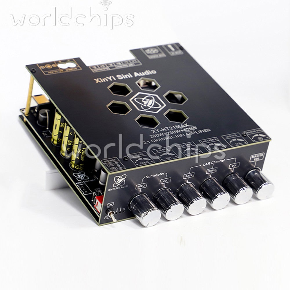 HT21MAX Upgraded 2.1CH BT Audio Amplifier Board 200W *2+400W Dual-core TPA3223