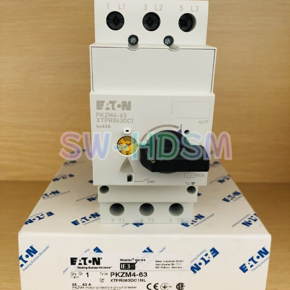 1PCS  for EATON Moeller Manual Motor Protector PKZM4-63 Freight Free