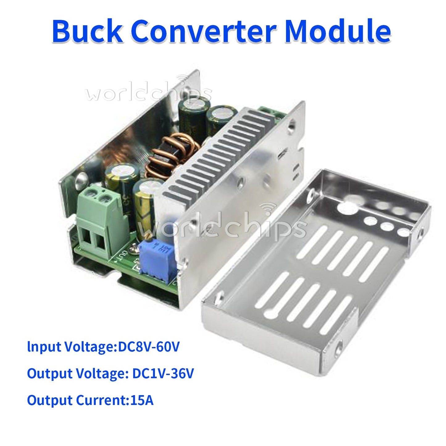 10PCS 200W 15A DC-DC 8-60V TO 1-36V Synchronous Buck Converter Step-down Module