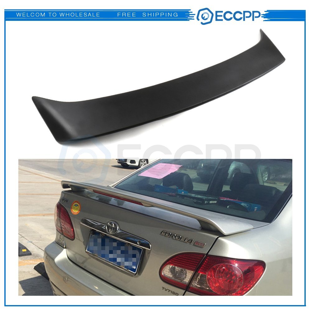 For 03-13 Toyota for Corolla CE LE S Rear Trunk Spoiler Wing w/ 3rd Brake Light
