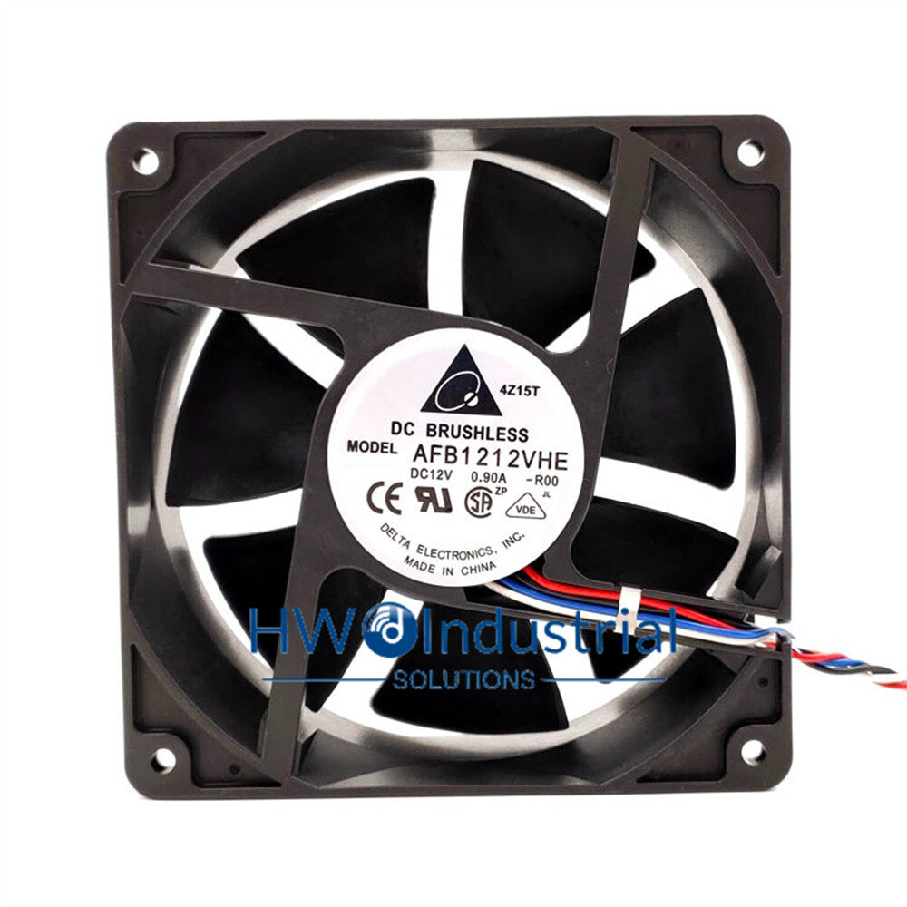 1/piece Delta AFB1212VHE 12CM 12038 4-wire 0.9A 12V Server Chassis Cooling Fan