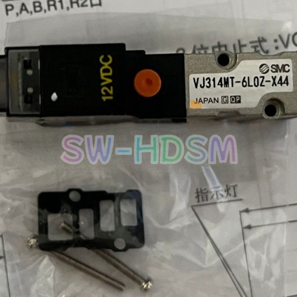 1PCS  FOR SMC Solenoid Valve VJ314MT-6LOZ-X44 12VDC Freight Free