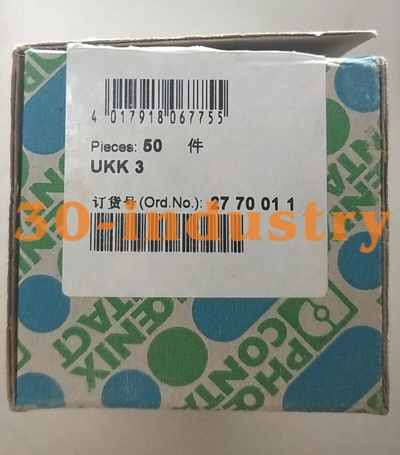 50PCS/Box  FOR PHOENIX Double-layer Terminal Block 2770011 UKK3/da #P