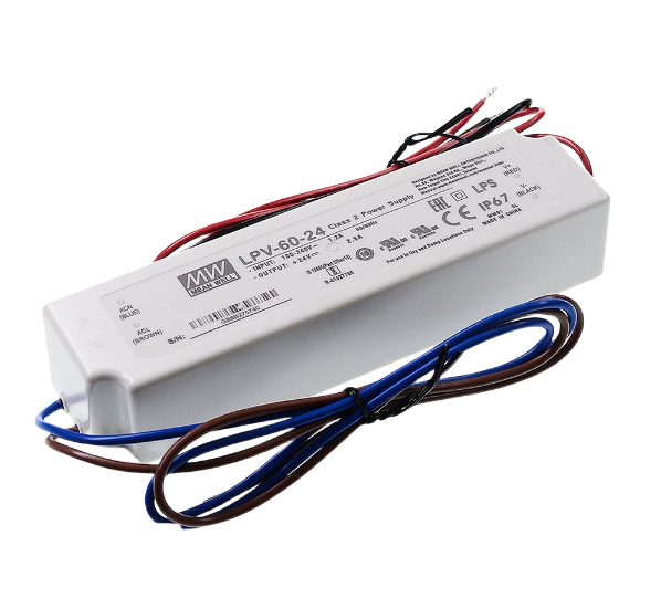 Mean Well switching power supply LPV-60 constant voltage IP67 LED 5V12V24V36V48