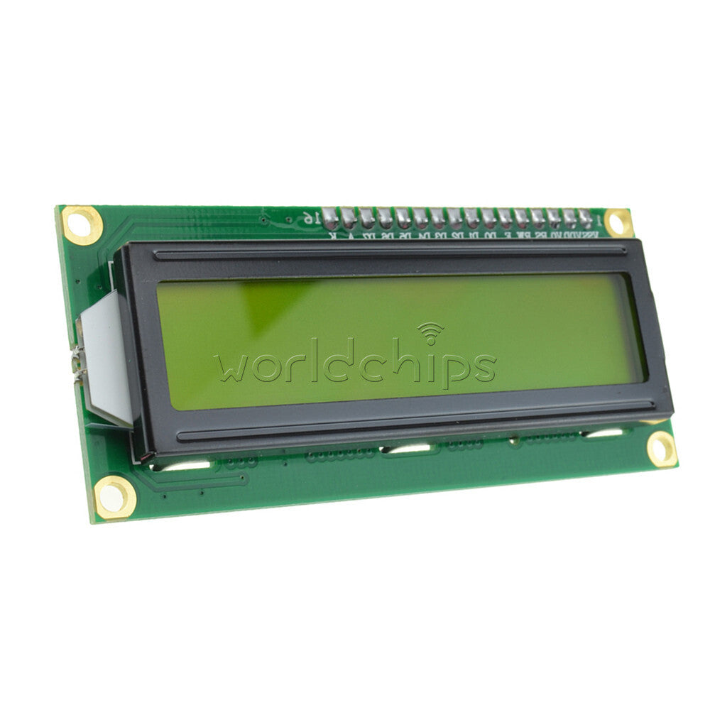 10PCS Yellow Backlight 16x2 1602 HD44780 Character LCD Display Module