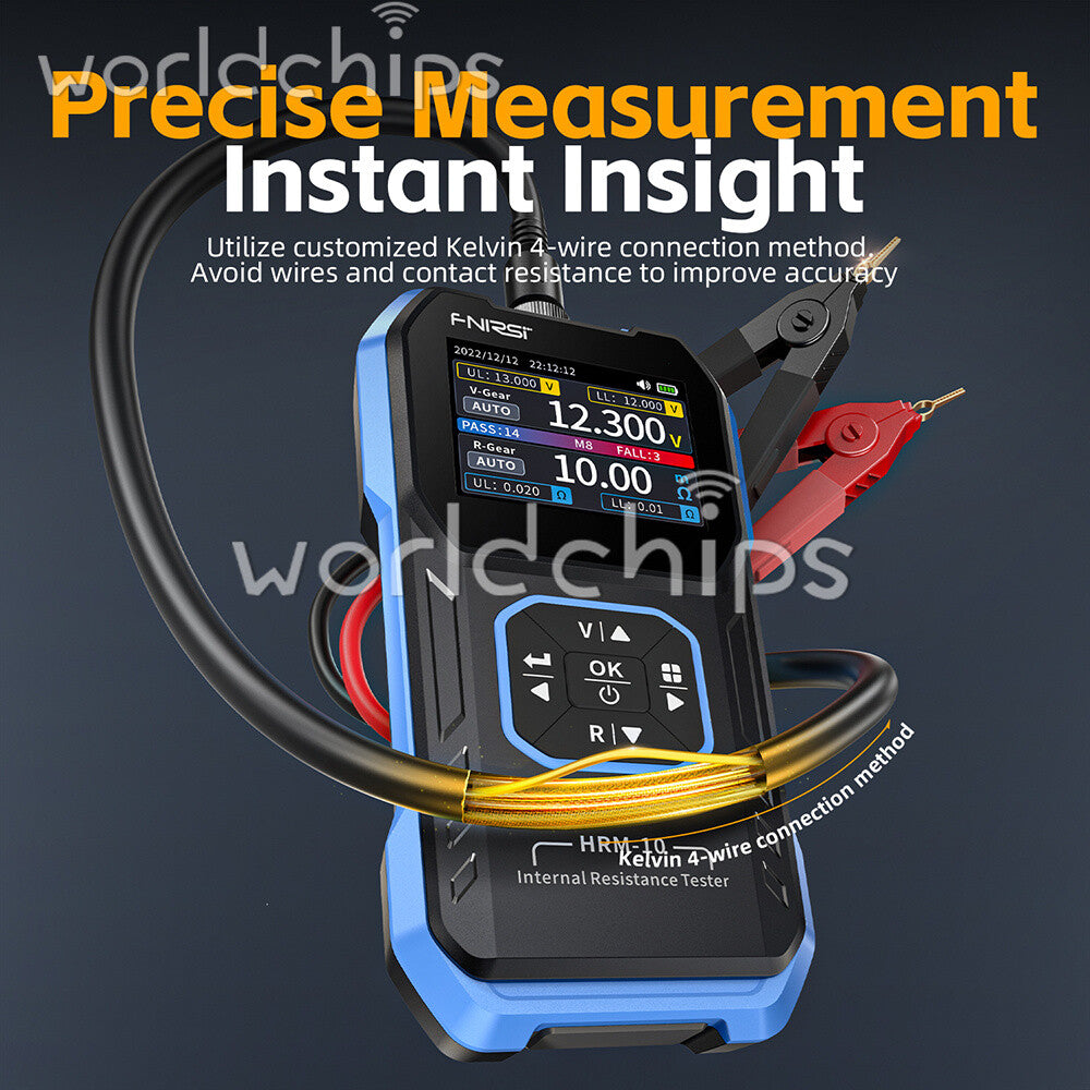 FNIRSI HRM-10 Internal Resistance Detector AC Lead Acid Li-ion Battery Tester