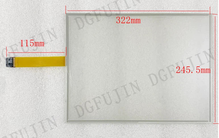 1SET  for 2711P-RDT15CB with Front Overlay 2711P-RDT15C Touch Screen Panel