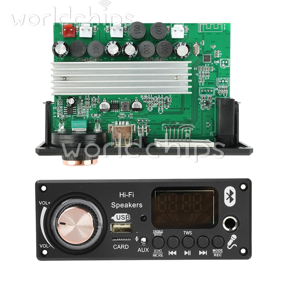 DC 12V Bluetooth Car Audio MP3 Decoding Board TPA3116D2 Amplifier 2 * 50W+100W