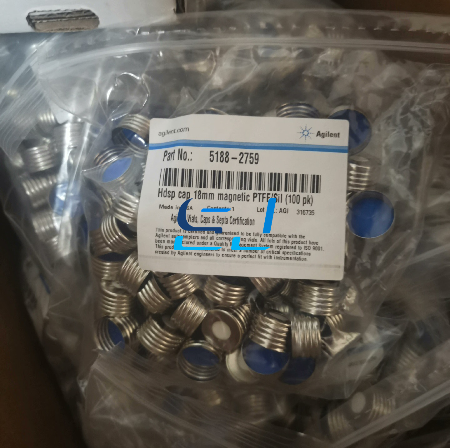 1PC   Agilent 5188-2759 Sample Bottle Caps 5188-2759 Free shipping