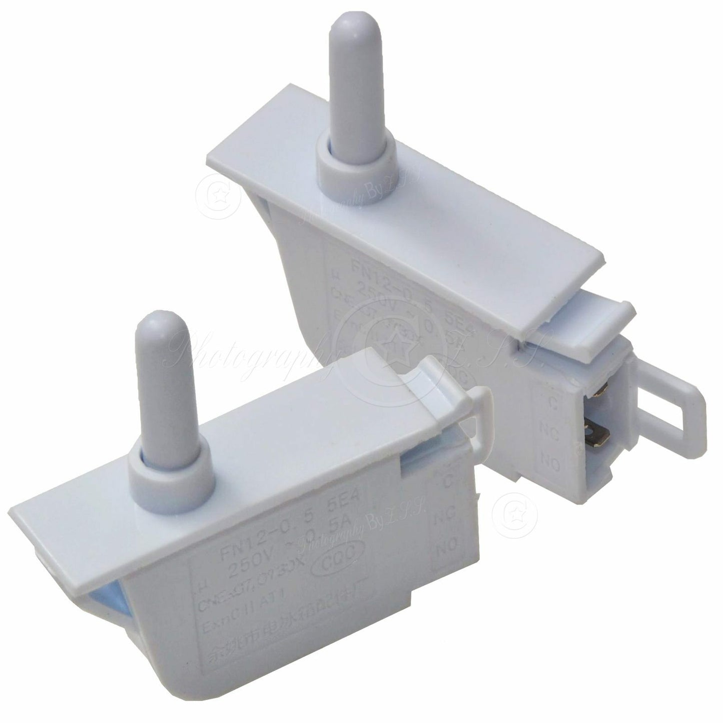 2x Refrigerator Gated Door Light FN12 Switch NC NO For Homa LG Haier Midea TCL