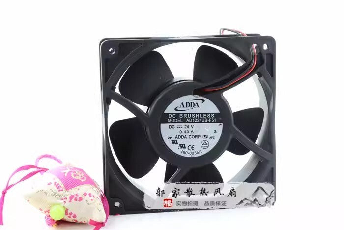 ADDA AD1224UB-F51 12038 DC24V 0.40A 12CM 2-wire Inverter Cooling Fan