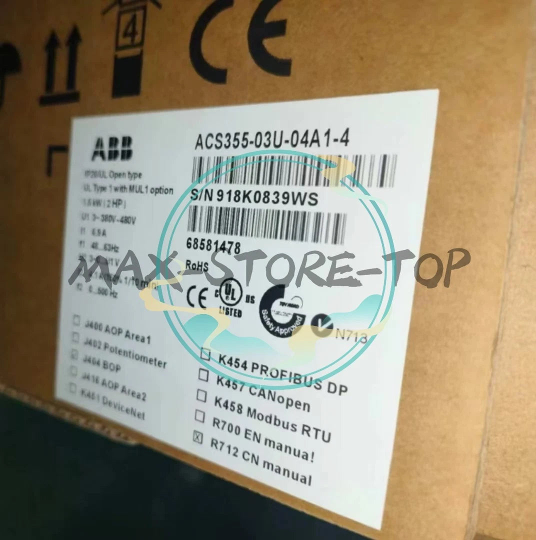 1 PC ACS355-03U-04A1-4  ABB Frequency Converter Fast delivery