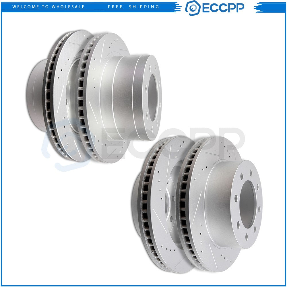 Front + Rear 305mm Brake Rotors For DODGE RAM 1500 2500 3500 2006 2007 - 2008