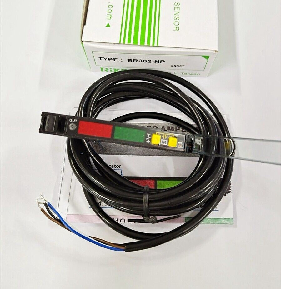 1PCS  FOR RIKO Sensor BR302-NP Optical Fiber Amplifier replace BR3-NP
