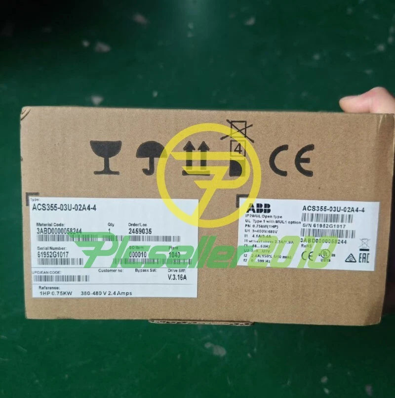 1 PC ACS355-03U-02A4-4 0.75KW  ABB Frequency Converter Fast delivery