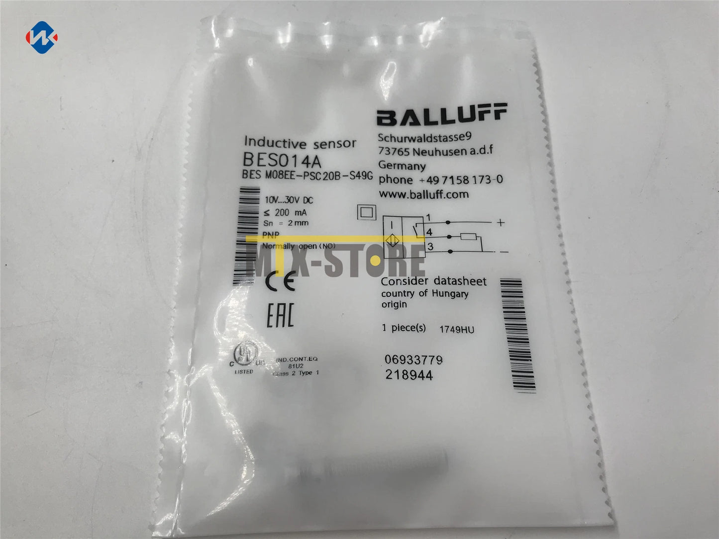 1PCS  BALLUFF BES M08EE-PSC20B-S49G M08EE-PSC20B-S49G Sensor&Proximity Switch