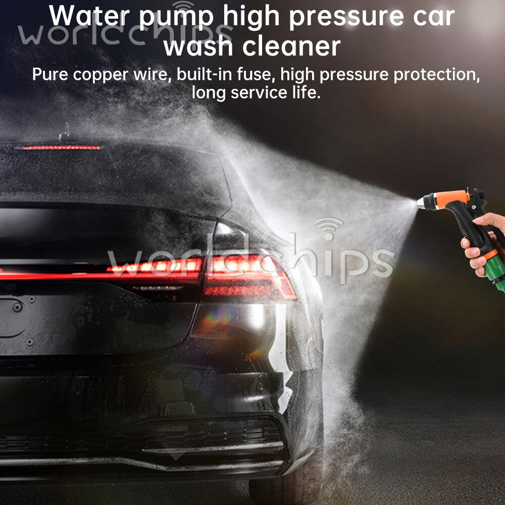 DC12V Self-Priming Portable High Pressure Car Washer Water Pump Kit Adjustable