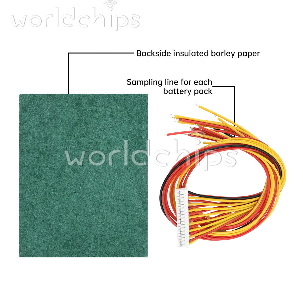16S 60V 50A Same Port Li-ion Battery Protection Board Balanced for Electric Car
