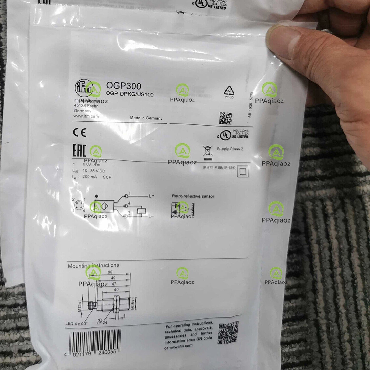1PC  IFM OGP300 Proximity Sensor Free Shipping
