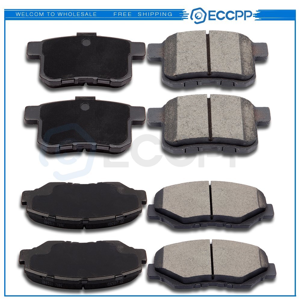 Front And Rear Ceramic Brake Pads Kit For Honda Accord 2008 2009 2010 2011 2012